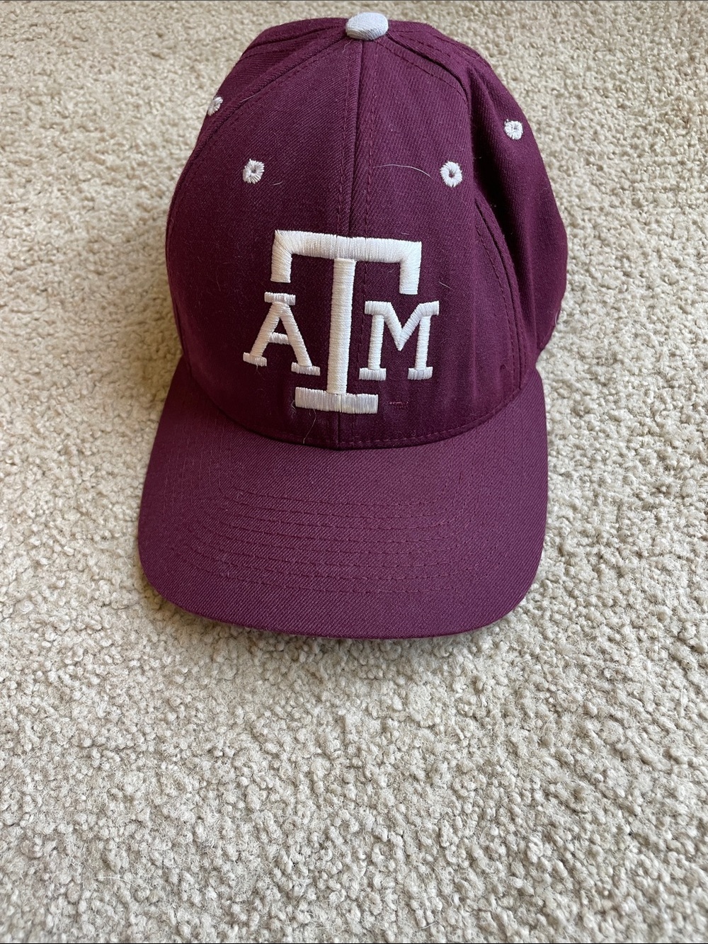 Maroon Adjustable Logo Baseball Cap